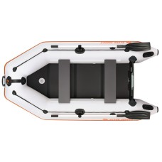 Надувная лодка Колибри КМ-280Д Профи (Kolibri KM-280D) моторная килевая слань-книжка, светло-серая