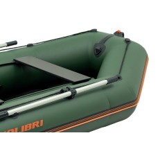 Надувная лодка Колибри КМ-280Д Профи (Kolibri KM-280D) моторная килевая слань-книжка, зелёная