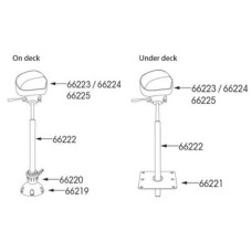 Трехугольное сиденье на стойку Springfield болотистый дуб (1040217)