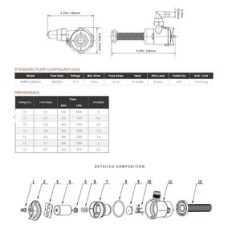 Аэратор вертикальный Seaflo (SFBP1-G600-04)