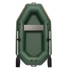 Надувная лодка Колибри К-220Т (Kolibri K-220T) гребная слань-книжка, зелёная