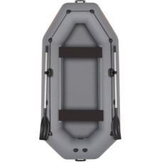 Надувная лодка Колибри К-300СТ (Kolibri K-300CT) гребная Air-Deck, тёмно-серая