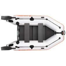 Надувная лодка Колибри КМ-245 (Kolibri KM-245) моторная слань-книжка, светло-серая