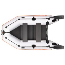 Надувная лодка Колибри КМ-245 (Kolibri KM-245) моторная слань-книжка, светло-серая