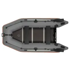 Надувная лодка Колибри КМ-300Д Профи (Kolibri KM-300D Профи) моторная килевая алюминиевый пайол, тёмно-серая