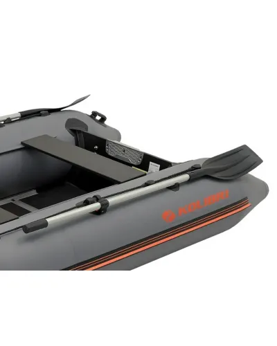 Надувная лодка Колибри КМ-300Д Профи (Kolibri KM-300D Профи) моторная килевая алюминиевый пайол, тёмно-серая