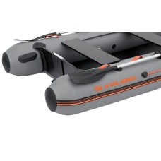 Надувная лодка Колибри КМ-300ХЛ (Kolibri KM-300XL) моторная Air-Deck, тёмно-серая