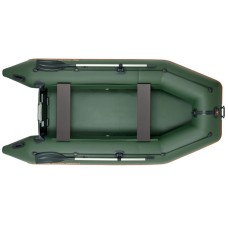 Надувная лодка Колибри КМ-330 (Kolibri KM-330) моторная слань-книжка, зелёная