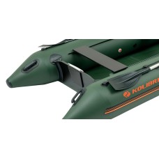 Надувная лодка Колибри КМ-330 (Kolibri KM-330) моторная слань-книжка, зелёная