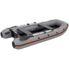 Надувная лодка Колибри КМ-330ХЛ (Kolibri KM-330XL) моторная Air-Deck, тёмно-серая