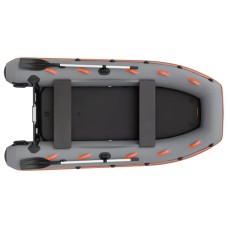 Надувная лодка Колибри КМ-330ХЛ (Kolibri KM-330XL) моторная Air-Deck, тёмно-серая