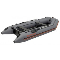 Надувная лодка Колибри КМ-360Д Профи (Kolibri KM-360D Профи) моторная килевая алюминиевый пайол, тёмно-серая