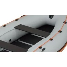 Надувная лодка Колибри КМ-450ДСЛ (Kolibri KM-450DSL) моторная килевая алюминиевый пайол, светло-серая