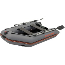 Надувная лодка Колибри КМ-245Д Профи (Kolibri KM-245D Профи) моторная килевая слань-книжка, тёмно-серая