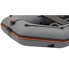 Надувная лодка Колибри КМ-330Д Профи (Kolibri KM-330D Профи) моторная килевая фанерный пайол, тёмно-серая