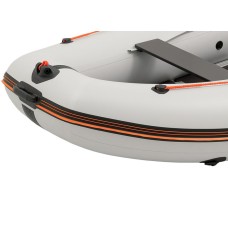 Надувная лодка Колибри КМ-330ДСЛ (Kolibri KM-330DSL) моторная килевая фанерный пайол, светло-серая