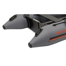 Надувная лодка Колибри КМ-360Д Профи (Kolibri KM-360D) моторная килевая фанерный пайол, тёмно-серая