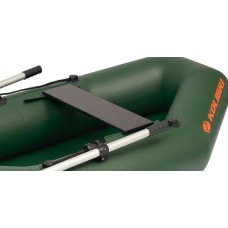 Надувная лодка Колибри К-190 (Kolibri K-190) гребная без настила, зелёная