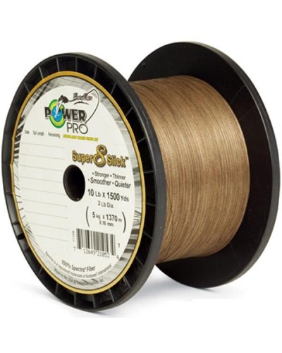 Шнур Power Pro Super 8 Slick 0.19 mm 15 kg 135 m коричневый