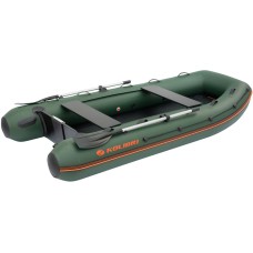 Надувная лодка Колибри КМ-330ХЛ (Kolibri KM-330XL) моторная Air-Deck, зелёная