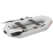 Надувная лодка Колибри К-270Т (Kolibri K-270T) гребная слань-книжка, светло-серая