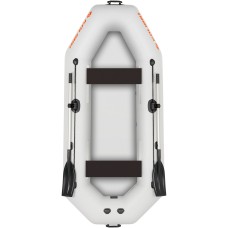 Надувная лодка Колибри К-280Т (Kolibri K-280T) гребная Air-Deck, светло-серая