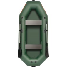 Надувная лодка Колибри К-280Т (Kolibri K-280T) гребная Air-Deck, зелёная