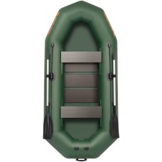 Надувная лодка Колибри К-290Т (Kolibri K-290T) гребная слань-коврик, зелёная