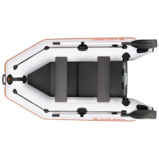 Надувная лодка Колибри КМ-260 (Kolibri KM-260) моторная слань-книжка, светло-серая