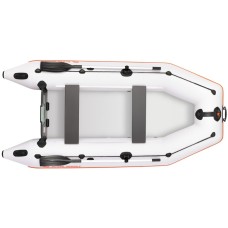 Надувная лодка Колибри КМ-330 (Kolibri KM-330) моторная Air-Deck, светло-серая