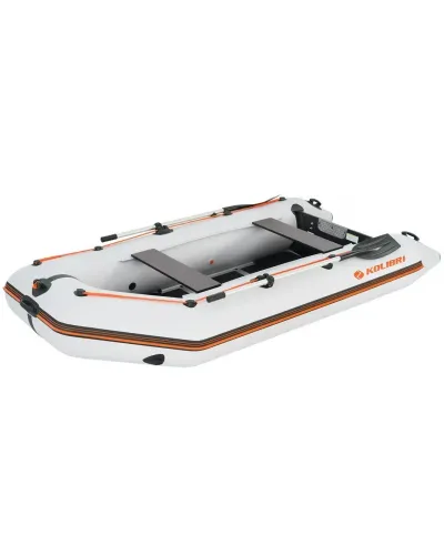 Надувная лодка Колибри КМ-330Д Профи (Kolibri KM-330D Профи) моторная килевая алюминиевый пайол, светло-серая Надувная лодка Колибри КМ-330Д Профи (Kolibri KM-330D Профи) моторная килевая алюминиевый пайол, светло-серая