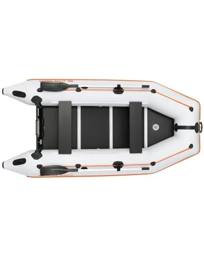 Надувная лодка Колибри КМ-330Д Профи (Kolibri KM-330D Профи) моторная килевая алюминиевый пайол, светло-серая Надувная лодка Колибри КМ-330Д Профи (Kolibri KM-330D Профи) моторная килевая алюминиевый пайол, светло-серая