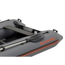 Надувная лодка Колибри КМ-360Д Профи (Kolibri KM-360D) моторная килевая алюминиевый пайол, тёмно-серая