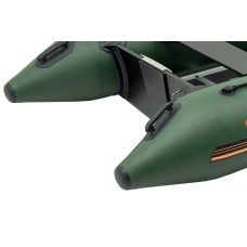 Надувная лодка Колибри КМ-360Д Профи (Kolibri KM-360D) моторная килевая алюминиевый пайол, зелёная