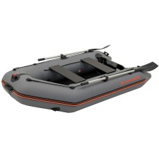 Надувная лодка Колибри КМ-260Д Профи (Kolibri KM-260D) моторная килевая слань-книжка, тёмно-серая