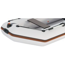 Надувная лодка Колибри КМ-280 (Kolibri KM-280) моторная без настила, светло-серая