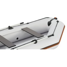 Надувная лодка Колибри КМ-280 (Kolibri KM-280) моторная без настила, светло-серая