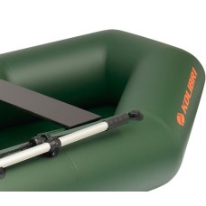 Надувная лодка Колибри К-220Т (Kolibri K-220T) гребная без настила, зелёная
