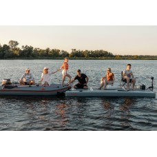 Надувная док-платформа Колибри ДК-400 (Kolibri DK-400) светло-серая