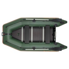 Надувная лодка Колибри КМ-300Д Профи (Kolibri KM-300D Профи) моторная килевая алюминиевый пайол, зелёная