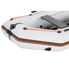 Надувная лодка Колибри КМ-330Д Профи (Kolibri KM-330D) моторная килевая алюминиевый пайол, светло-серая