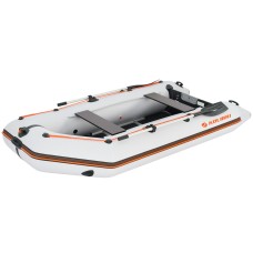 Надувная лодка Колибри КМ-330Д Профи (Kolibri KM-330D) моторная килевая алюминиевый пайол, светло-серая