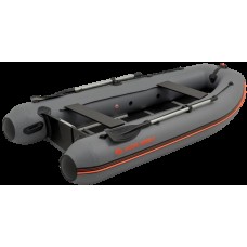 Надувная лодка Колибри КМ-360ДСЛ (Kolibri KM-360DSL) моторная килевая алюминиевый пайол, тёмно-серая