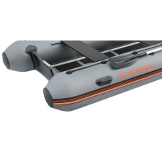 Надувная лодка Колибри КМ-450ДСЛ (Kolibri KM-450DSL) моторная килевая алюминиевый пайол, тёмно-серая
