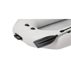 Надувная лодка Колибри К-220Т (Kolibri K-220T) гребная без настила, светло-серая