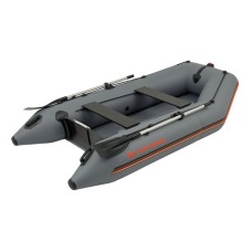 Надувная лодка Колибри КМ-280 (Kolibri KM-280) моторная без настила, тёмно-серая