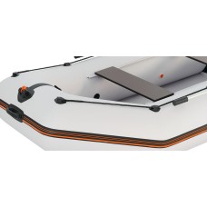 Надувная лодка Колибри КМ-300 (Kolibri KM-300) моторная без настила, светло-серая