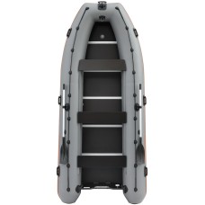Надувная лодка Колибри КМ-450ДСЛ (Kolibri KM-450DSL) моторная килевая фанерный пайол, тёмно-серая