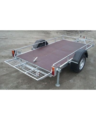 Прицеп Автотрейлер для перевозки квадроциклов 1.35x2.5 Отбортовка