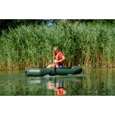 Надувная лодка Колибри К-230 (Kolibri K-230) гребная без настила, зелёная